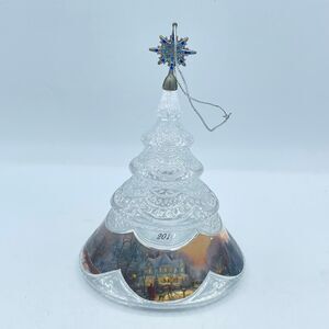 Thomas Kinkade 2010 Victorian Christmas II Heirloom Glass Tree Ornament